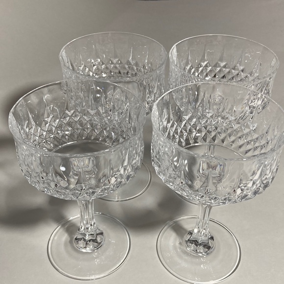 Longchamp Dining Vintage Longchamp Cristal D Arques Set Of Four